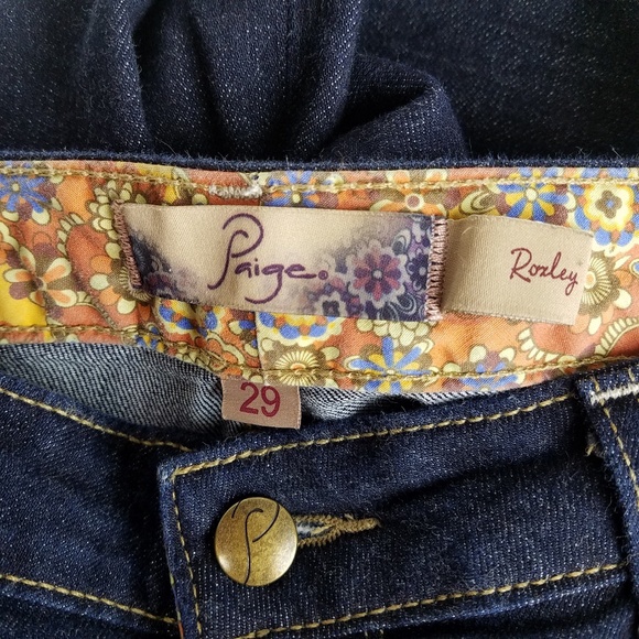 ANTHROPOLOGIE Paige Roxley Dark Wash Wide Leg Pant - Picture 3 of 6